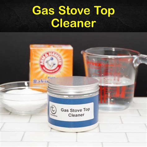 homemade gas stove top cleaner